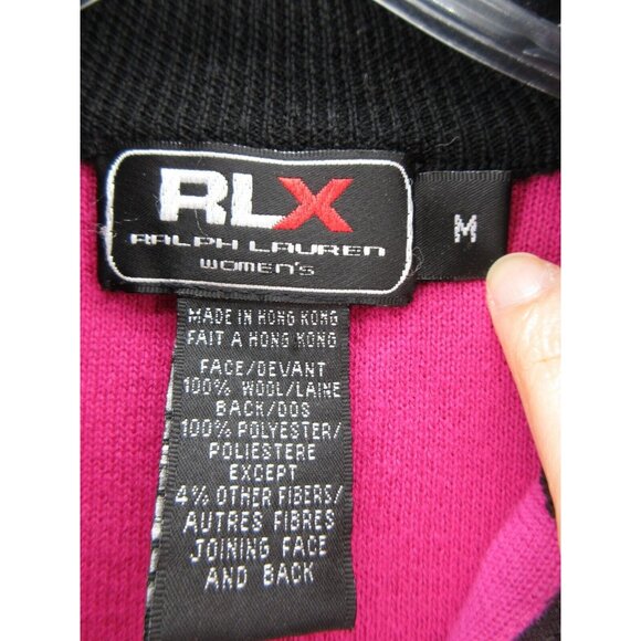 VINTAGE Ralph Lauren RLX Jacket Medium Wool Coat Colorblock Active - Picture 9 of 10